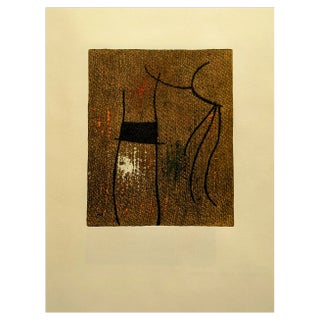 Joan Miro, Femmes: Planche IV, Original Lithograph, 1965 For Sale