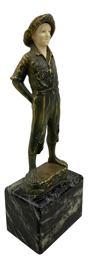John Ruhl Sculpture of a Boy C.1920