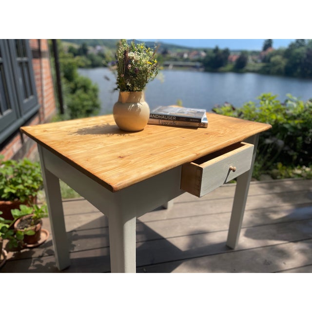 Antique Fir Cream Table, 1890s For Sale - Image 4 of 18