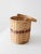 Vintage Woven Splint Basket With Swing Handle For Sale - Image 10 of 13