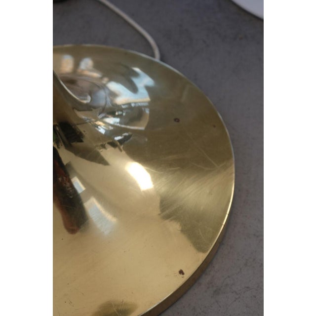 Gold Arts & Crafts Stall Lamp in Brass from Vereinigte Werkstätten, Munich, 1960s For Sale - Image 8 of 12