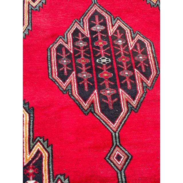Rustic Vintage Rustic Mazlaghan Rug, 1950s For Sale - Image 3 of 18