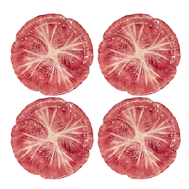 2020s Radicchio Dinner Plates , Set of 4 For Sale - Image 5 of 5