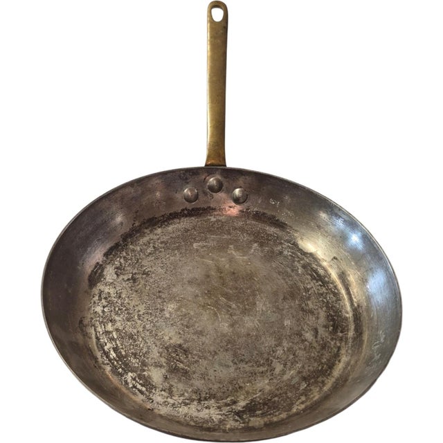 1930s French Copper Saute Frying Pan 11" For Sale - Image 4 of 4