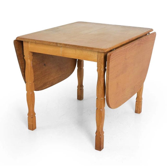Mid-Century Modern Danish Dining Table W Removable Drop Leaves & Extensions For Sale - Image 3 of 16