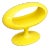 Y2k Space Age William Emmerson Attributed "Spheroid" Yellow Side Drinks Table For Sale