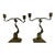 Pair of Late 19th Century Italian Marble and Brass Candlesticks For Sale