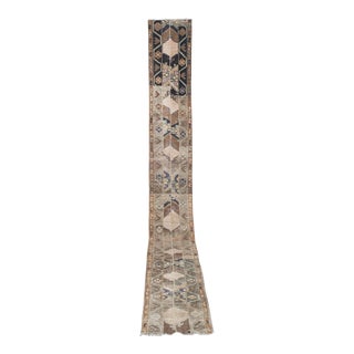 Neoclassical Style Vintage Turkish Oushak Runner, Long Hallway Carpet 2'2" X 16'7" For Sale