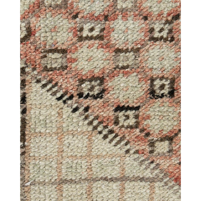 Textile Vintage Circa 1940 Turkish Oushak Area Rug 3ft 7in X 5ft 8in For Sale - Image 7 of 10