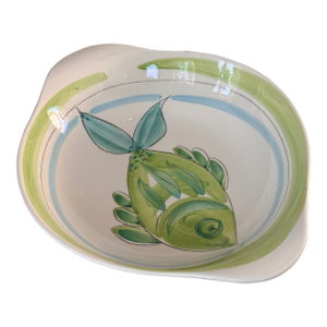 Made in Portugal Fish Motif Pasta Bowl