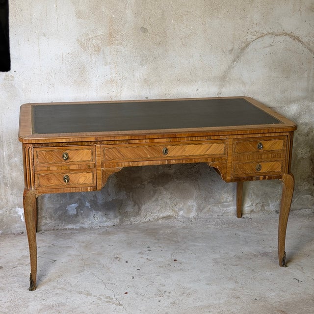 Brown Louis XV Transitional Desk For Sale - Image 8 of 16