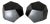 Pair of Restoration Hardware Geometric Polyhedron Zinc Side Tables For Sale