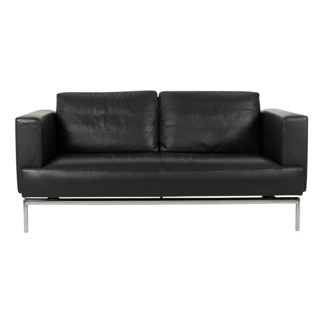Three-Seater Sofa in Leather from FSM For Sale