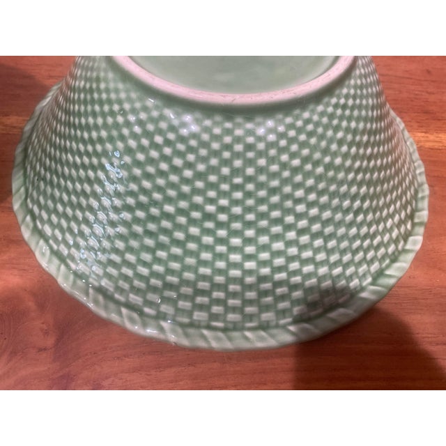 Ceramic Mid-Century Ceramic Pitcher & Bowl Set in the Style Bordallo- 2 Pieces For Sale - Image 7 of 11