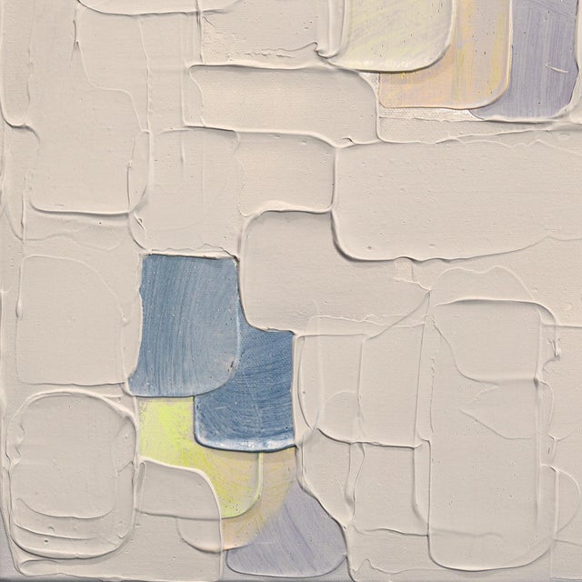 No Answer - Original Textured Modern Abstract Acrylic Painting on Canvas For Sale In Los Angeles - Image 6 of 9