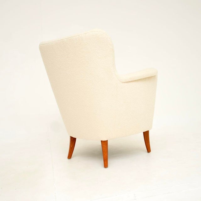 Vintage Swedish Lounge Chair attributed to Carl Malmsten for O.H. Sjögren, 1950s For Sale - Image 6 of 10