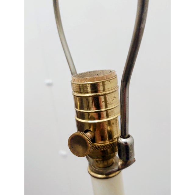 Metal 1980s English Traditional Frederick Cooper Charlotte II Brass Swing Arm Floor Lamp For Sale - Image 7 of 10