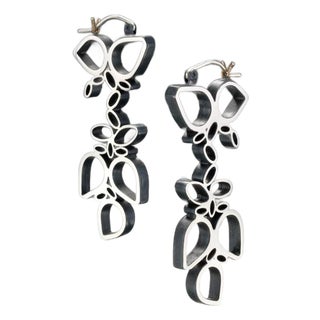 A Pair of Avocado Harvest Earrings by Hilary Hachey, Attributed For Sale