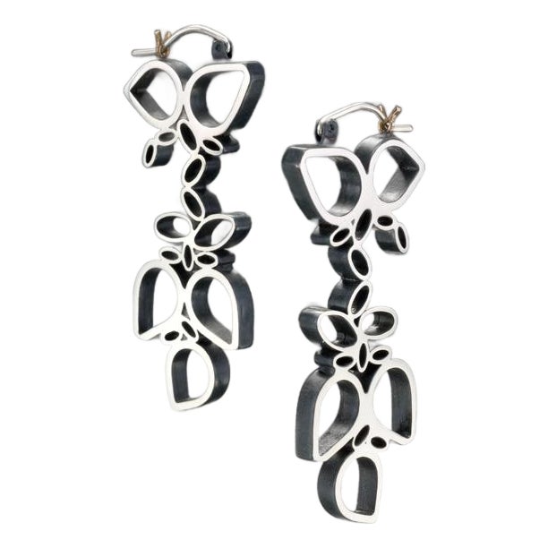 A Pair of Avocado Harvest Earrings by Hilary Hachey, Attributed For Sale