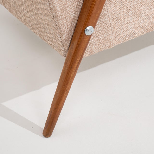 Brown Pair Of Mid-Century Modern Armchairs For Sale - Image 8 of 16