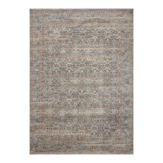 Angela Rose x Loloi Blake Rug Ocean / Mocha 18" x 18" Sample Rug For Sale
