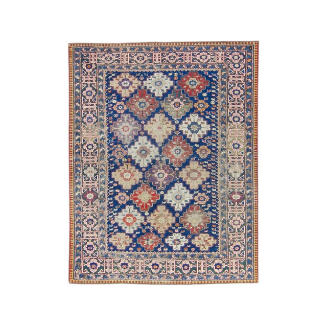 House of Séance - 19th Century Kuba Quba Green Floral Handwoven Wool Pile Rug - 6’3” X 4’10.5” For Sale - Image 11 of 11