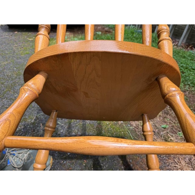 Vintage Spindle Windsor Dining Chairs. Set of 6 For Sale - Image 10 of 16