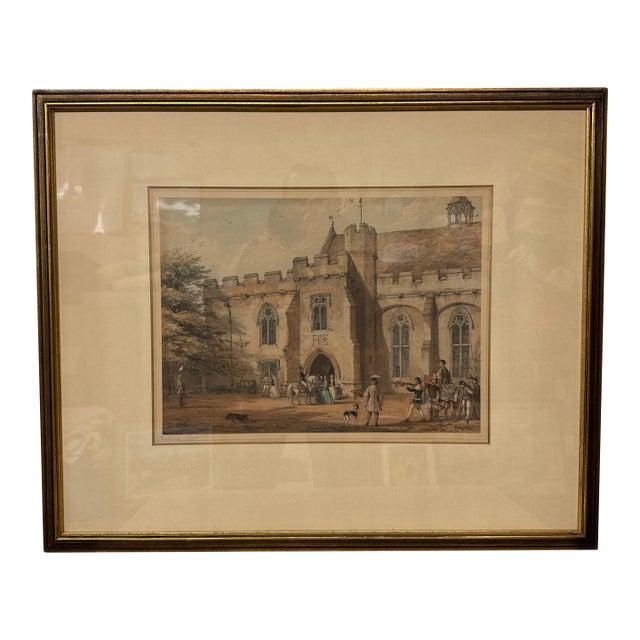 Early 20th Century Rafael J. Nash Penhurst Place Etching, Framed For Sale