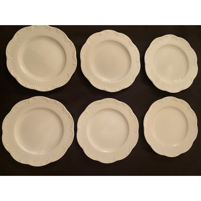Rosenthal Classic Rose White Monbijou Bread, Dessert, Appetizer- Set of 6 Plates Vintage Mint Condition For Sale - Image 9 of 12