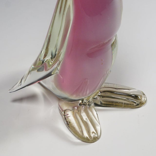 Archimede Seguso Alabastro Art Glass Duck, Murano Italy 1950s Item e6599 A rare Venetian alabastro art glass duck...