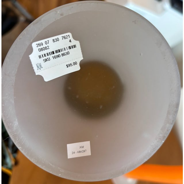 2020s 3 DutZ Handblown Modern Tall Vases in Orange, Gray, and Brown For Sale - Image 5 of 5