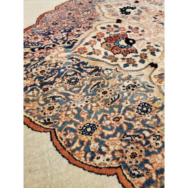 Late 19th Century Antique Tabriz Hadji Jalili Persian Rug 9'9x12'4 For Sale - Image 5 of 11