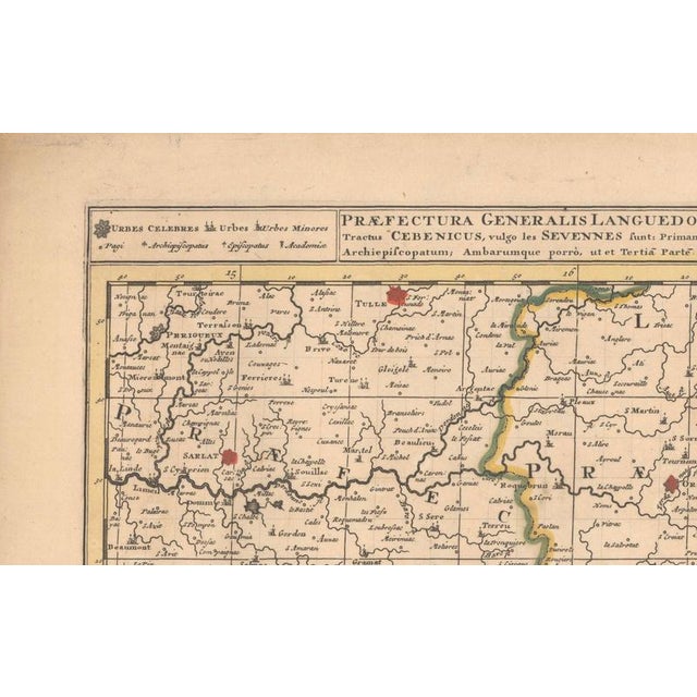 Early 18th Century Antique Map of Languedoc and Southern France from Gerard and Leonard Valck, 1700 For Sale - Image 5 of 11