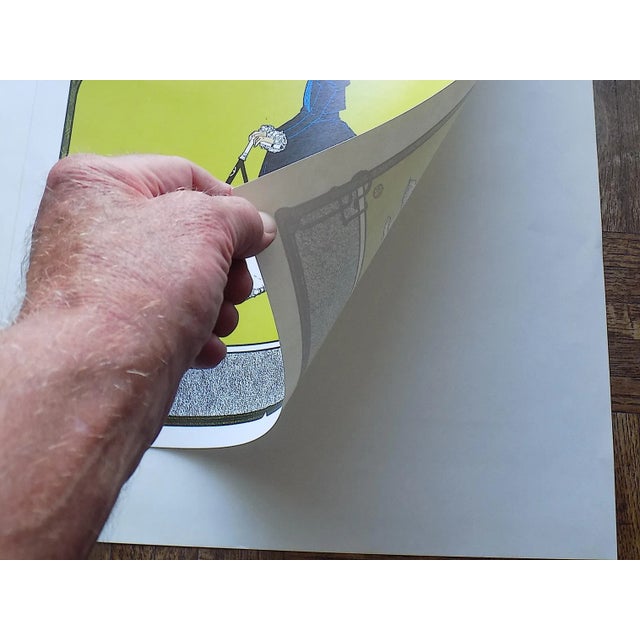 Art Nouveau Vintage Poster Lithograph - Fritz Rehm - Victoria Bicycle Works - 13.25" X 19.5" For Sale - Image 3 of 7