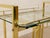 Vintage Hollywood Regency Brass Bar Cart With Glass Shelves For Sale - Image 11 of 11