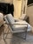 Pair of Chrome Lounge Chairs in White Leather Attributed to Milo Baughman For Sale - Image 10 of 16