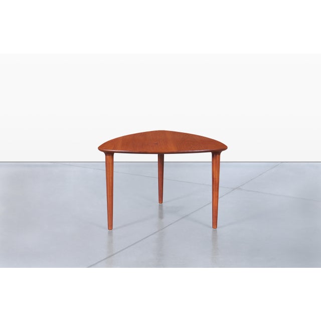 1960s 1960s Norwegian Teak “Guitar Pick” Side Table by Rolf Rastad and Adolf Relling For Sale - Image 5 of 11