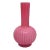 Late 19th Century Victorian Velvet Ribbed Pink Satin Art Glass Vase For Sale