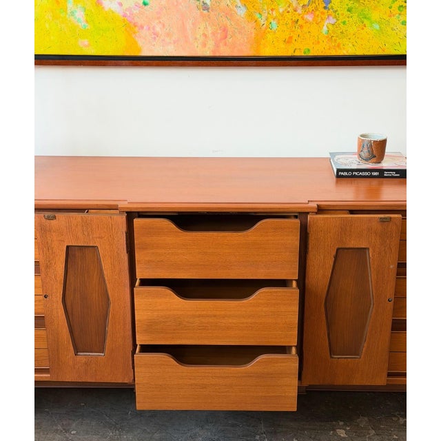Vintage 1960s Thomasville Omega Walnut Dresser For Sale - Image 9 of 10
