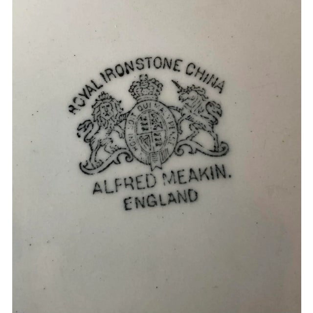 Ceramic Antique English Alfred Meakin Ironstone Platter For Sale - Image 7 of 8
