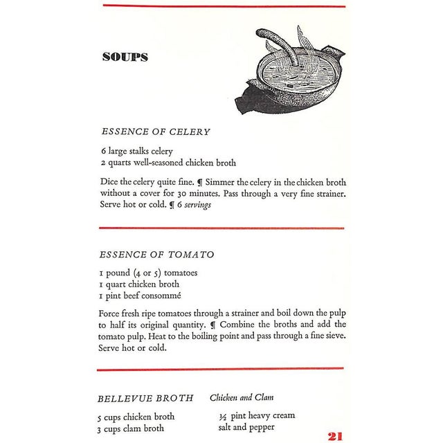 Traditional "The Somerset Club Cook Book" 1963 For Sale - Image 3 of 12