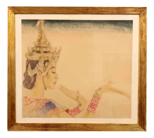 Franz Lenhart, Madame Ito, Mixed Media, 1937