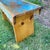 Rustic Handcrafted Primitive Pine Wood Bench Made by Local Folk Artist With Antique Wood For Sale - Image 3 of 8
