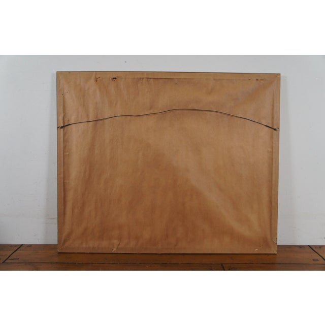 Bernard Gantner Reflets French Country Farmhouse Landscape Lithograph Print 30" For Sale - Image 11 of 11