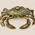 Offered is an extremely unique large brass crab, with a baby on its back. Made in Korea, this crab has a large lid that...
