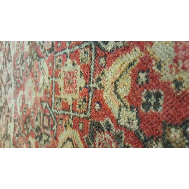 Textile Antique Tabriz Carpet, Persian Rug, Handmade Oriental, Terracotta, Brown, Beige For Sale - Image 7 of 12