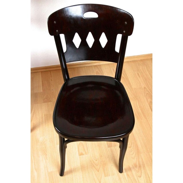 Art Nouveau Bentwood Chairs attributed to Kohn, Vienna, 1910s, Set of 2 For Sale - Image 4 of 14