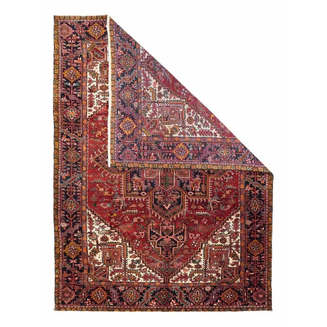 The close stepping of the hexagonal red field is echoed in the barbs, stepping and fringing of the navy octogramme...