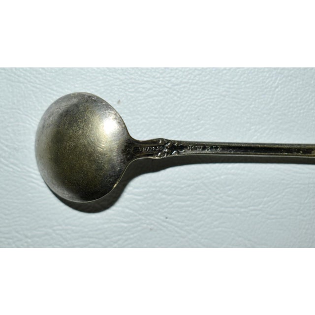 Antique English Hallmarked Silver Serving Ladel/Spoon For Sale - Image 10 of 11