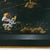 Vintage Dark Green Lacquer Rectangular Tray With Hand Painted Gold Asian Festival Scene and Chinoiserie Style For Sale - Image 11 of 14